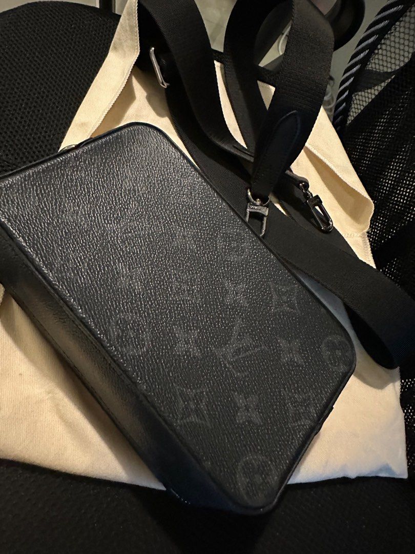 Louis Vuitton Alpha Wearable Wallet Monogram Eclipse Canvas Black 1389561