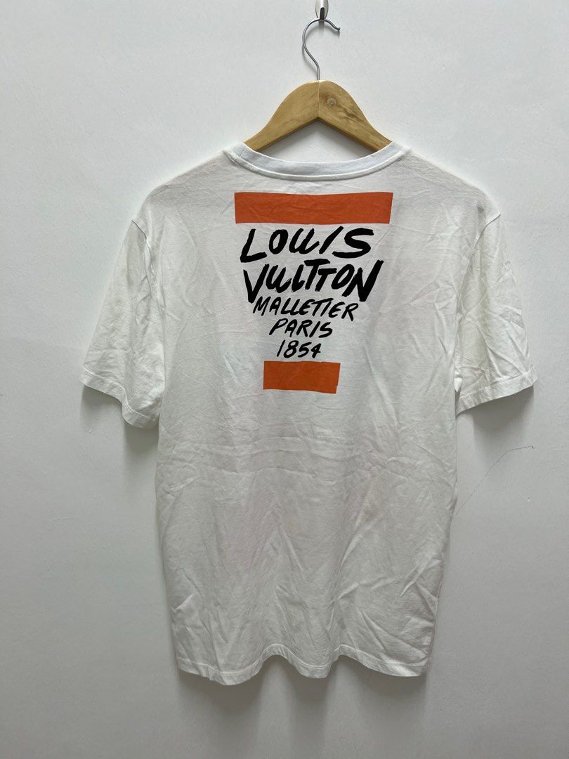 LOUIS VUITTON MALLETIER PARIS 1854 T SHIRT (White), Men's Fashion, Tops &  Sets, Tshirts & Polo Shirts on Carousell