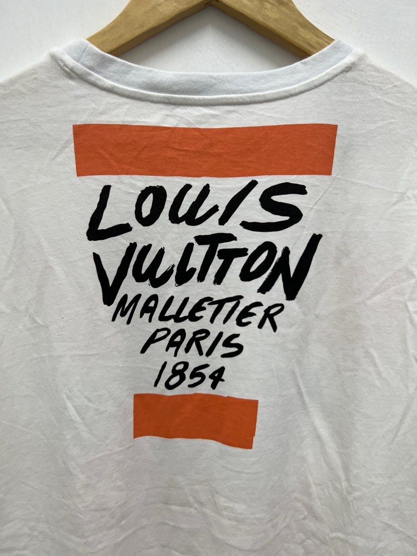 LOUIS VUITTON MALLETIER PARIS 1854 T SHIRT (White), Men's Fashion, Tops &  Sets, Tshirts & Polo Shirts on Carousell