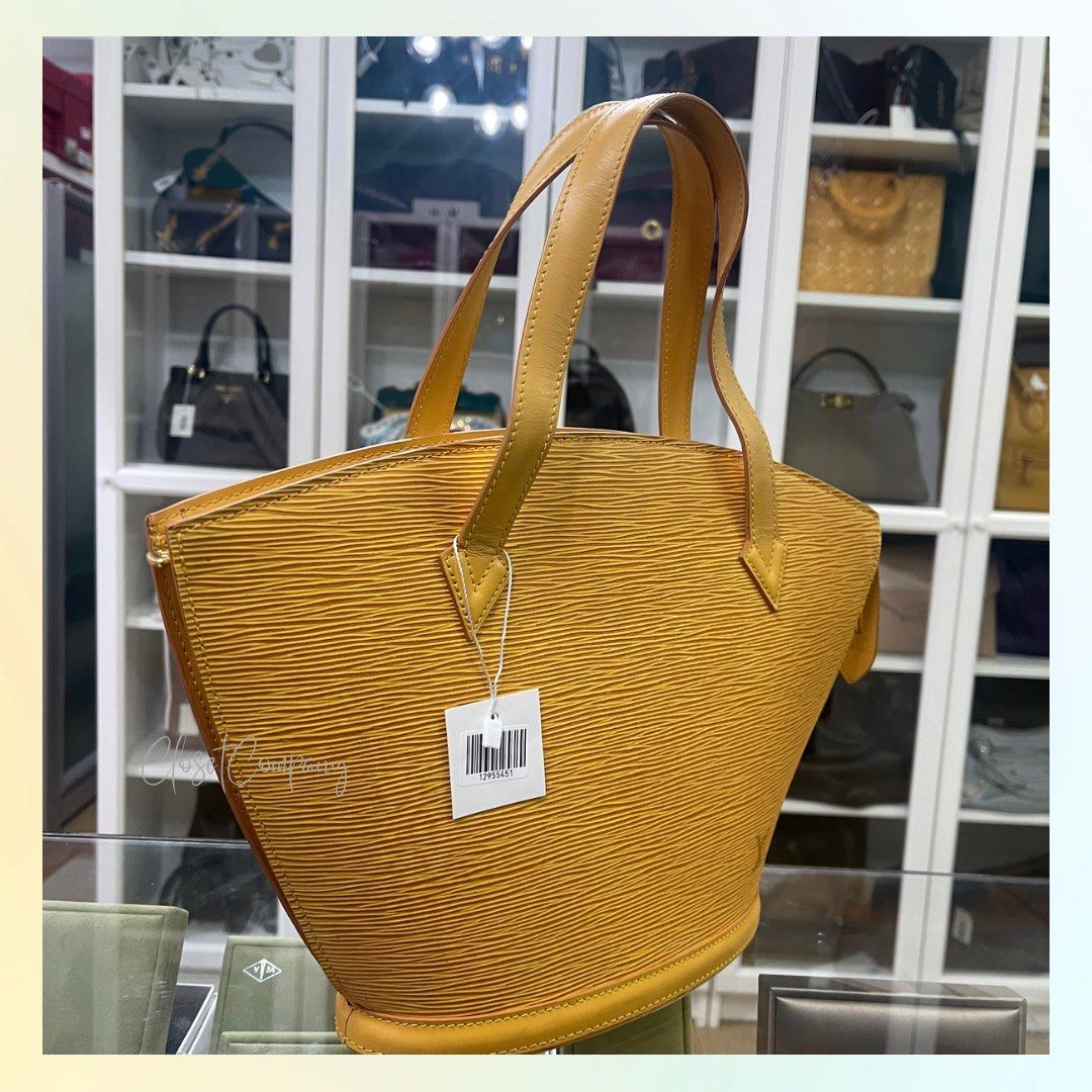 Louis Vuitton St. Jacques PM Yellow Epi Leather, Luxury, Bags
