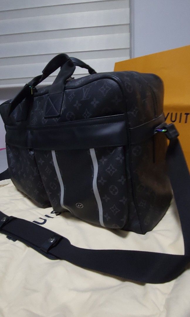 Louis Vuitton X Fragment Hiroshi Fujiwara Travel Bag Monogram Eclipse ...