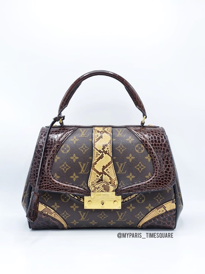 Louis Vuitton Limited Edition Monogramissime Alligator & Python Bag