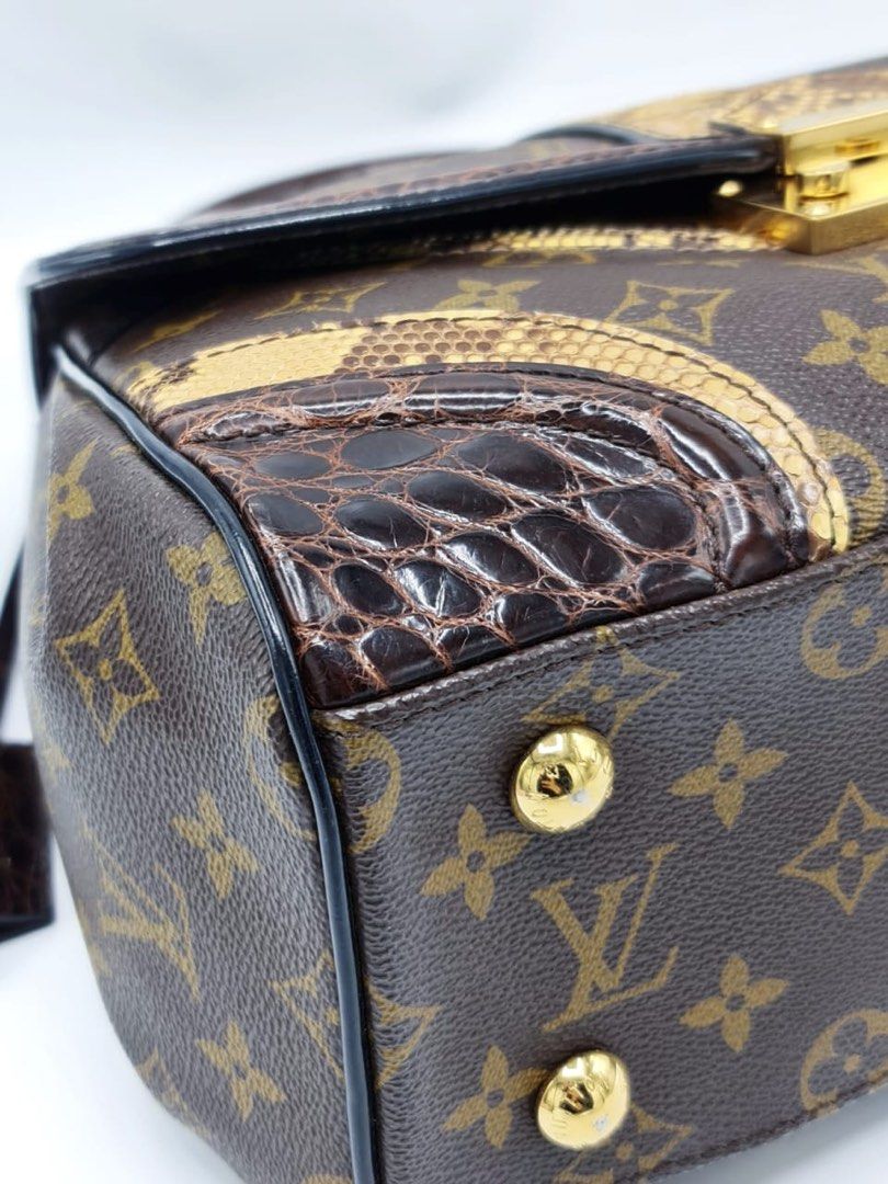 Louis Vuitton Limited Edition Monogramissime Alligator & Python Bag