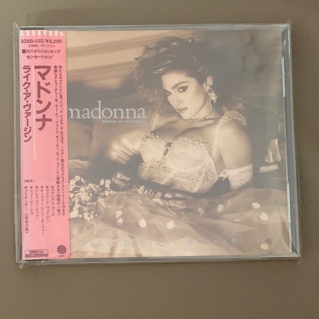 日版初版膠側紙madonna like a virgin完美碟面, 興趣及遊戲, 音樂