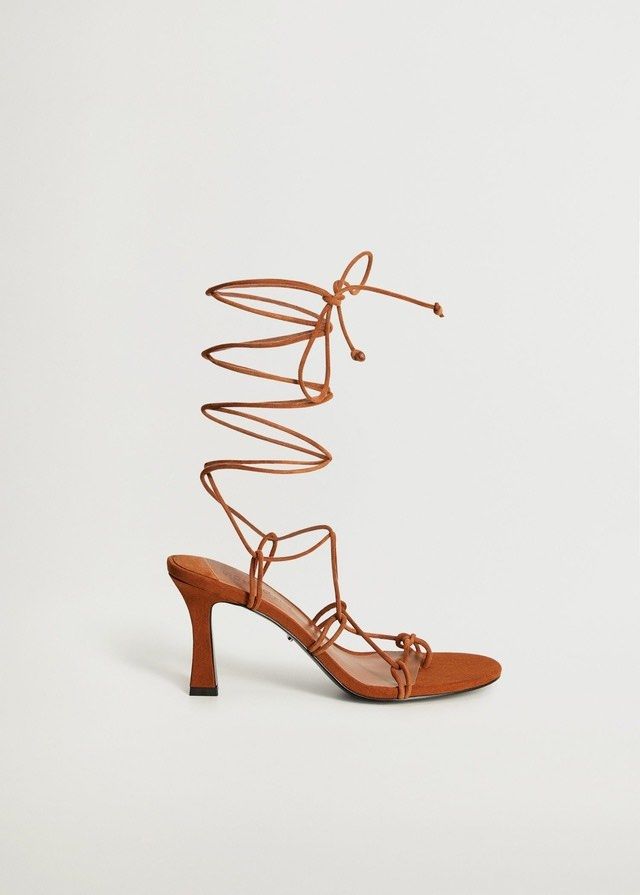 Mango lace up sandals on sale