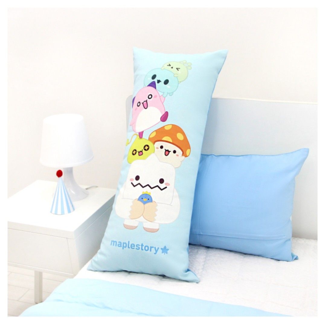 Maple Story Body Pillow (Category: Bedding & Towels) located in Cainta. Submitted by shopchelonline (Listing ID 1226606455, Image 1). Description: Maple Story Body Pillow 🛒1,850.00 each(all in) + LSF ✅️Vaccum Sealed ✅️35x80cm 💎Pre-order - NO RUSH SHIPPING 💎Korea Pasabuy 💎Colors may vary due to lighting. 💎Availability and price may vary 💎The outer case/box is simply for protecting goods. (Damages such as scratches, discoloration on the case/