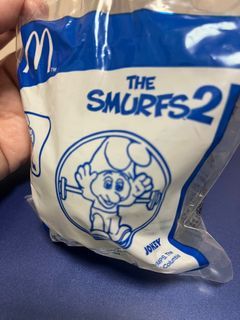 McDonalds Smurfs Toy: Smurf Jokey (NEW - cartoon toy / collectibles)