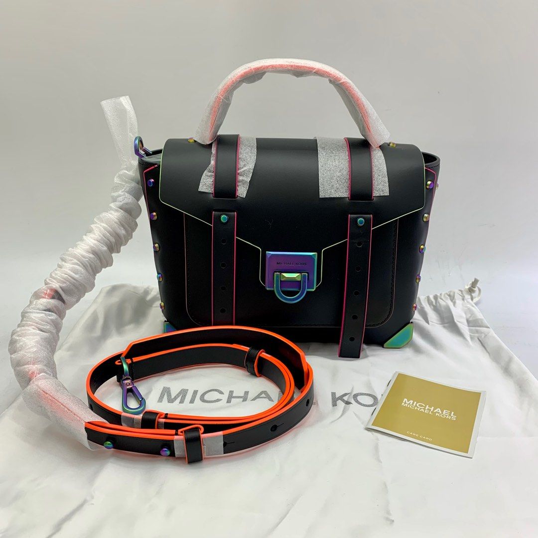 Black and rainbow 2025 michael kors purse
