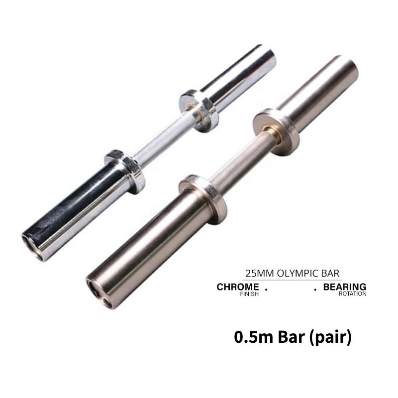 MMB Olympic Bar Weight Lifting Gym Barbell 50mm With Bearings, Sports
