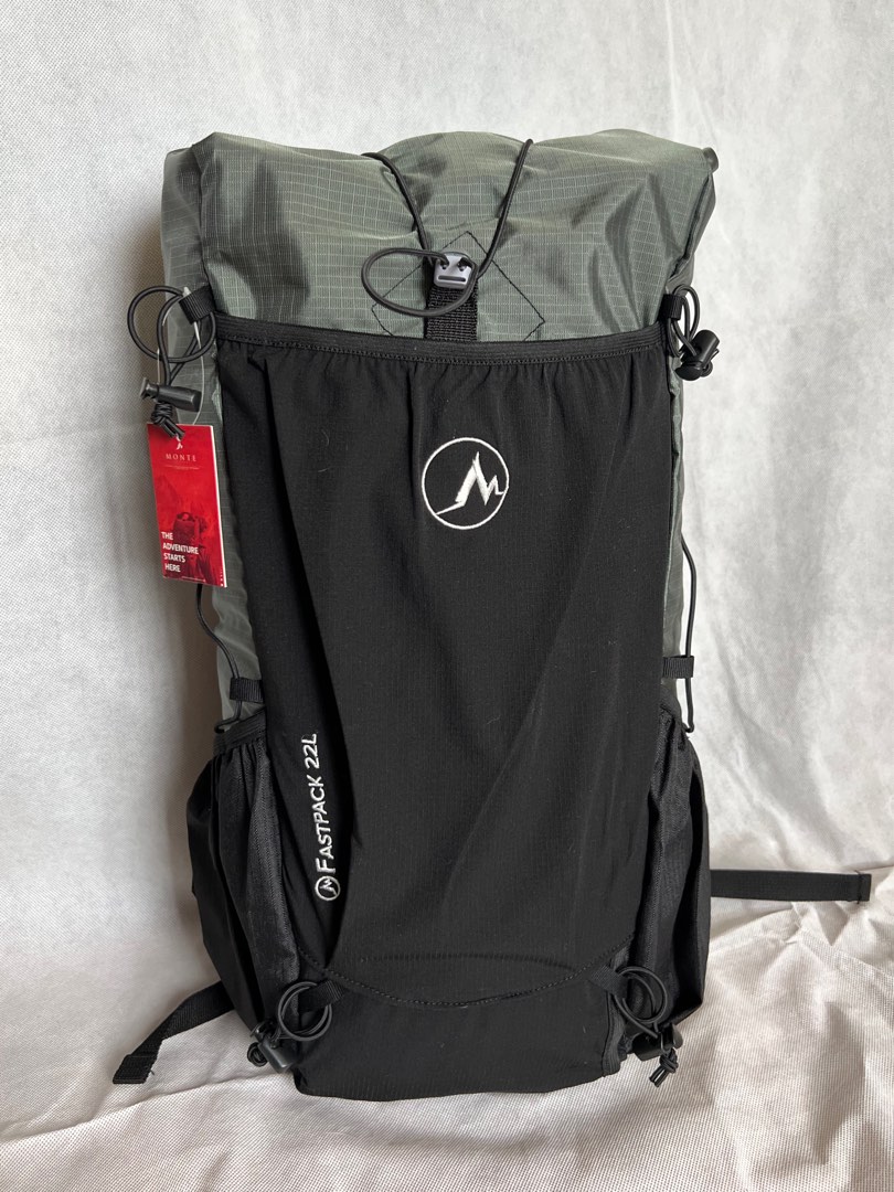 現貨Monte Equipment 22L 行山露營背囊⛺️超輕UL 印尼袋, 運動