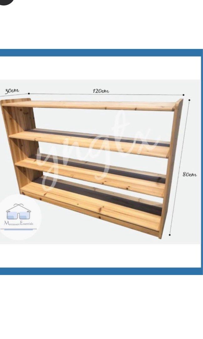 Montessori wooden shelves, Furniture & Home Living, Furniture, Shelves