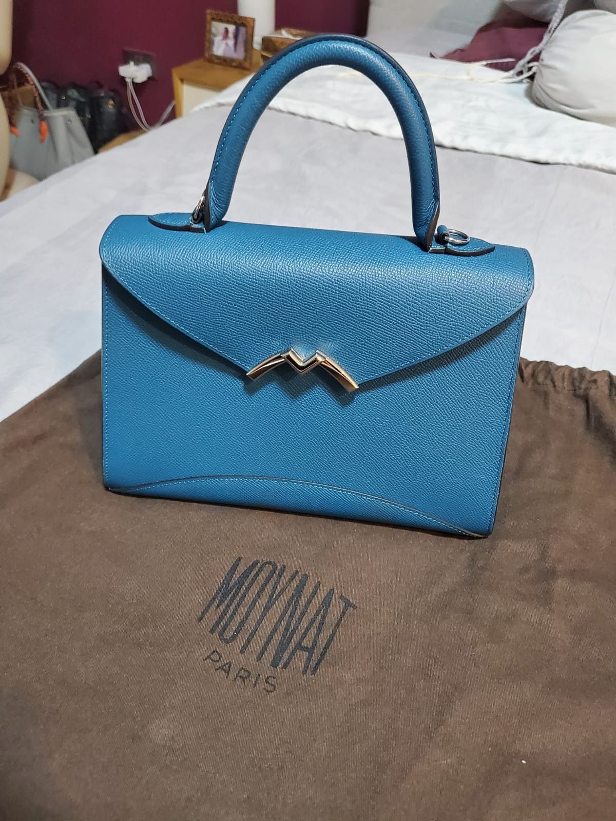 Moynat Gabrielle Clutch, Luxury, Bags & Wallets on Carousell