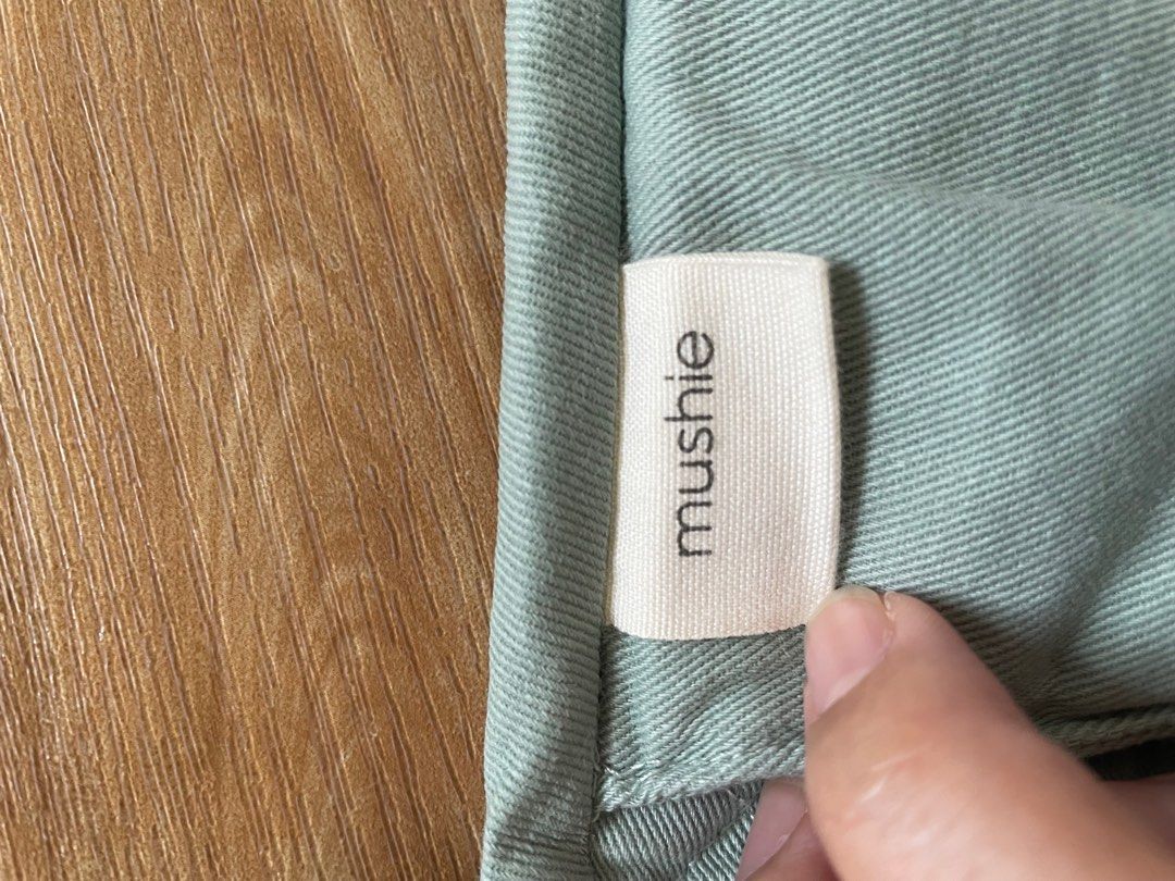 Mushie baby changing pad diaper mat Roman Green, Babies & Kids, Bathing