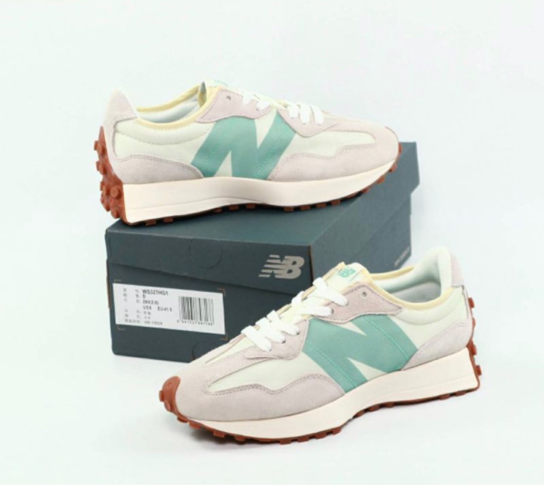 New Balance 327 Beige White Tosca on Carousell