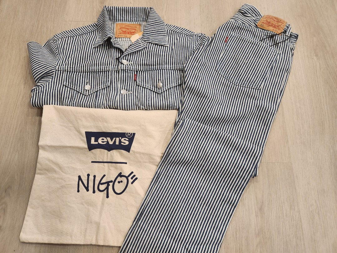 Nigo X Levi's hickory stripes, Men's Fashion, Coats, Jackets and