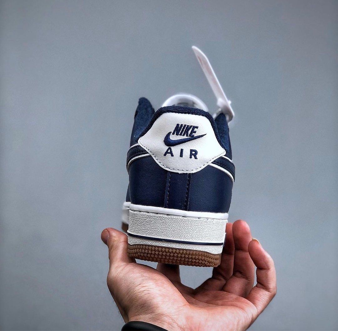 af1 navy blue swoosh