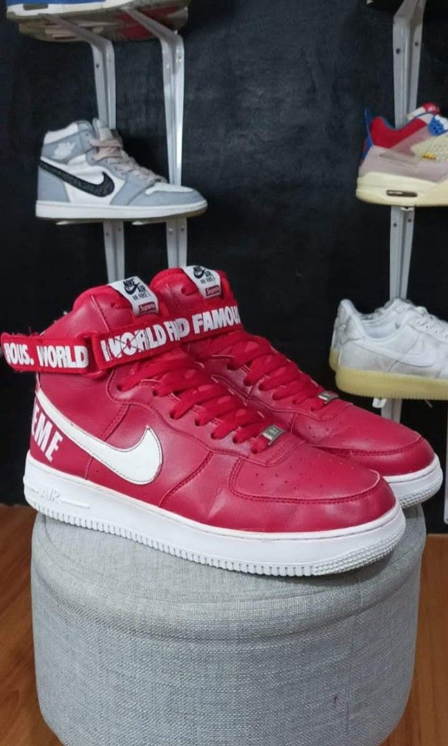 nike air force 1 high supreme world famous white