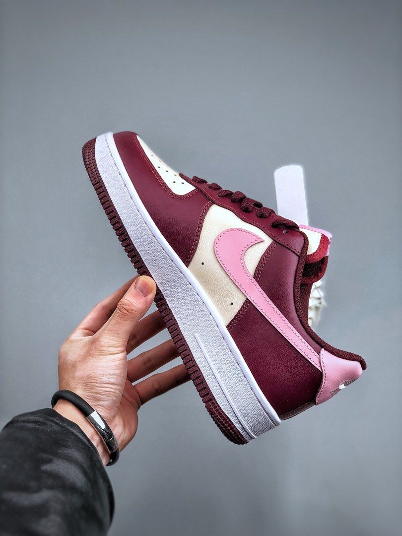 Maroon air force 1 low on sale