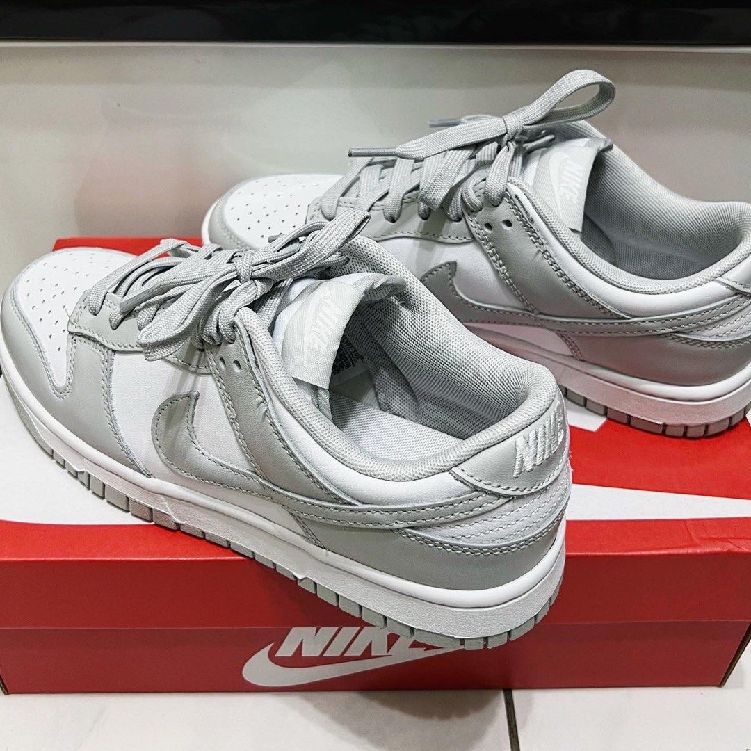 NIKE M DUNK LOW GREY FOG 質感灰DD1391103 鞋款全新品, 她的時尚, 鞋