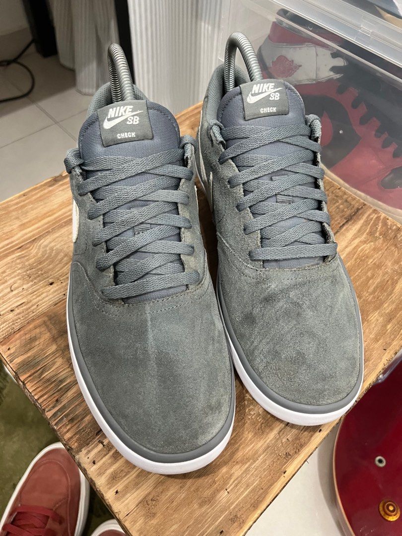 Nike SB Check Solar Cool Grey 11UK Men s Fashion Footwear