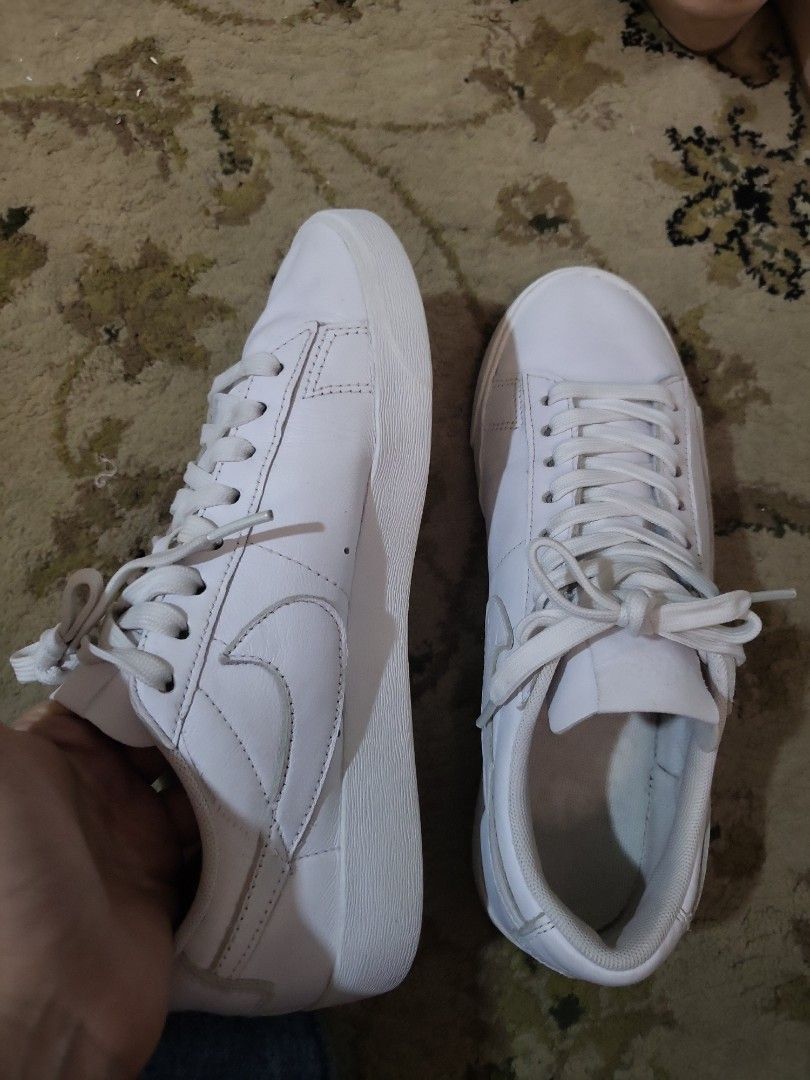 Nike Blazer Low LE Triple White Women s Fashion Footwear
