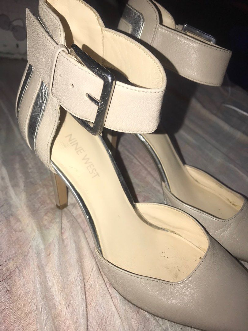 nine west nude shoes