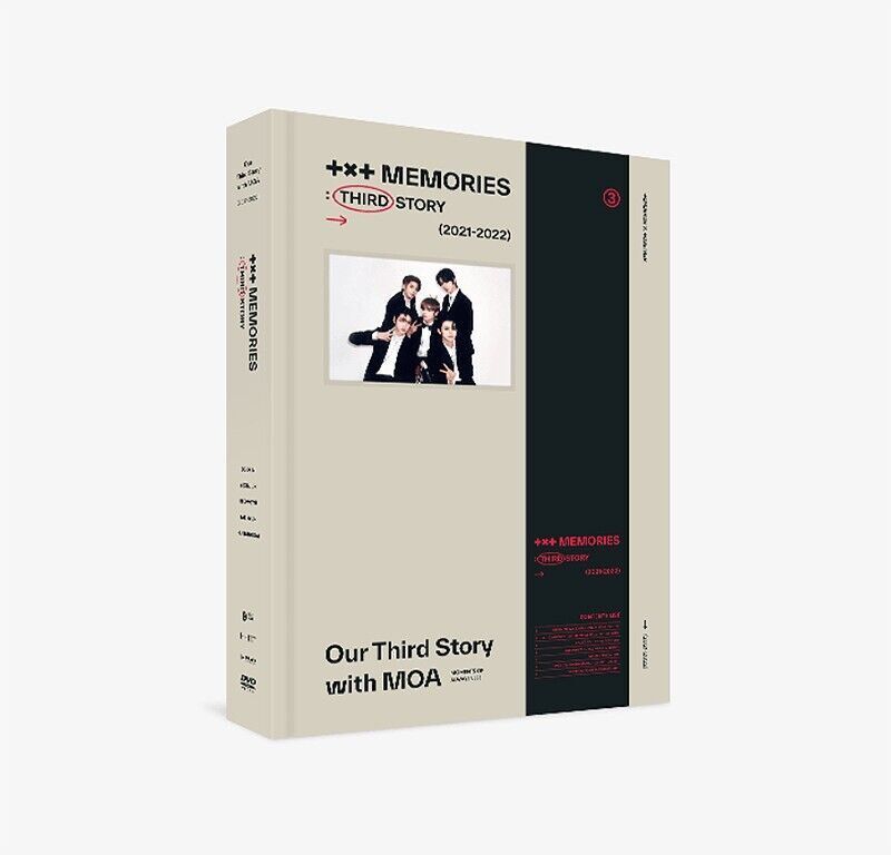 TXT MEMORIES THIRD STORY 韓國版4 DVD 中文字幕訂, 興趣及遊戲, 收藏