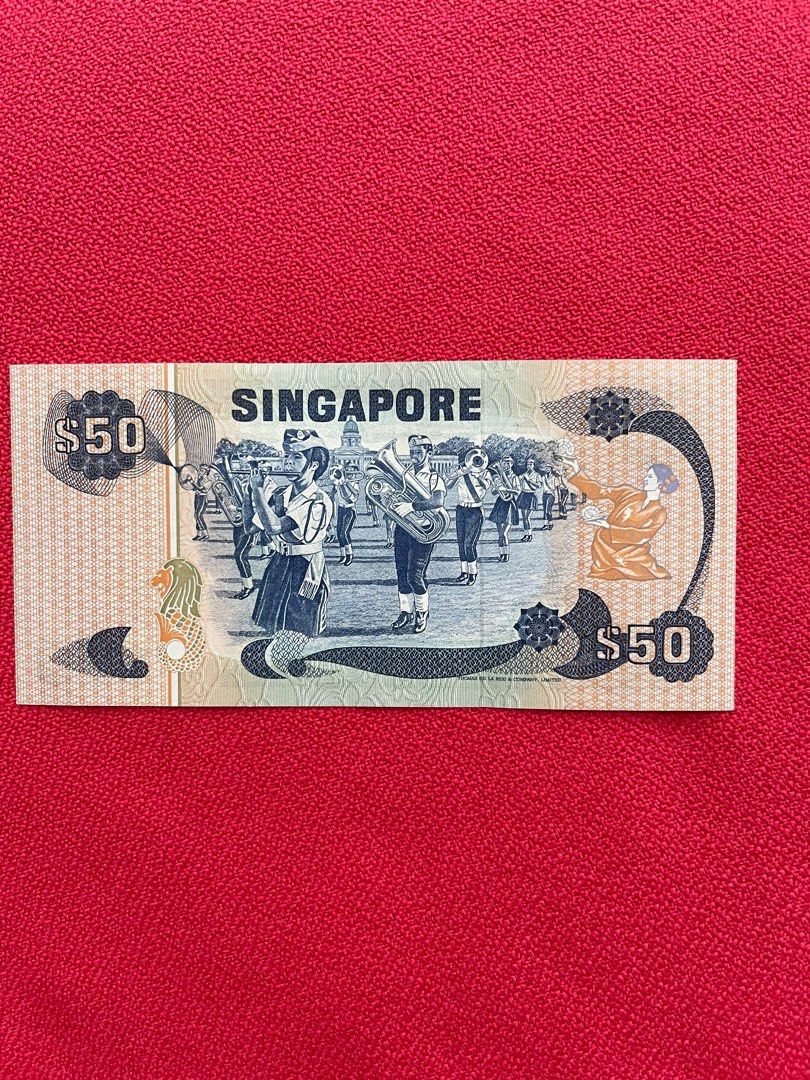Old Singapore 50 bird series note, Hobbies & Toys, Memorabilia