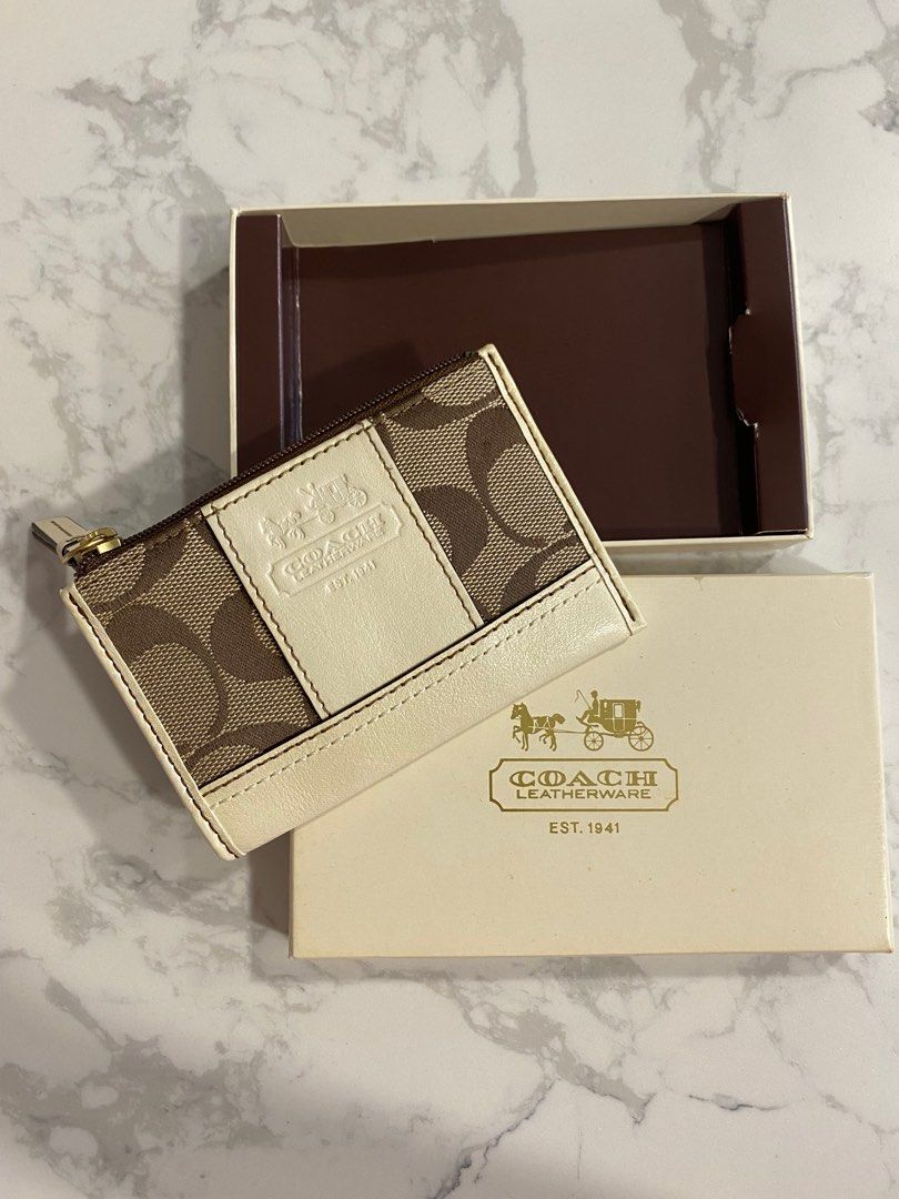 Original Classic Coach Key/ Coin Pouch, Luxury, Bags & Wallets on Carousell