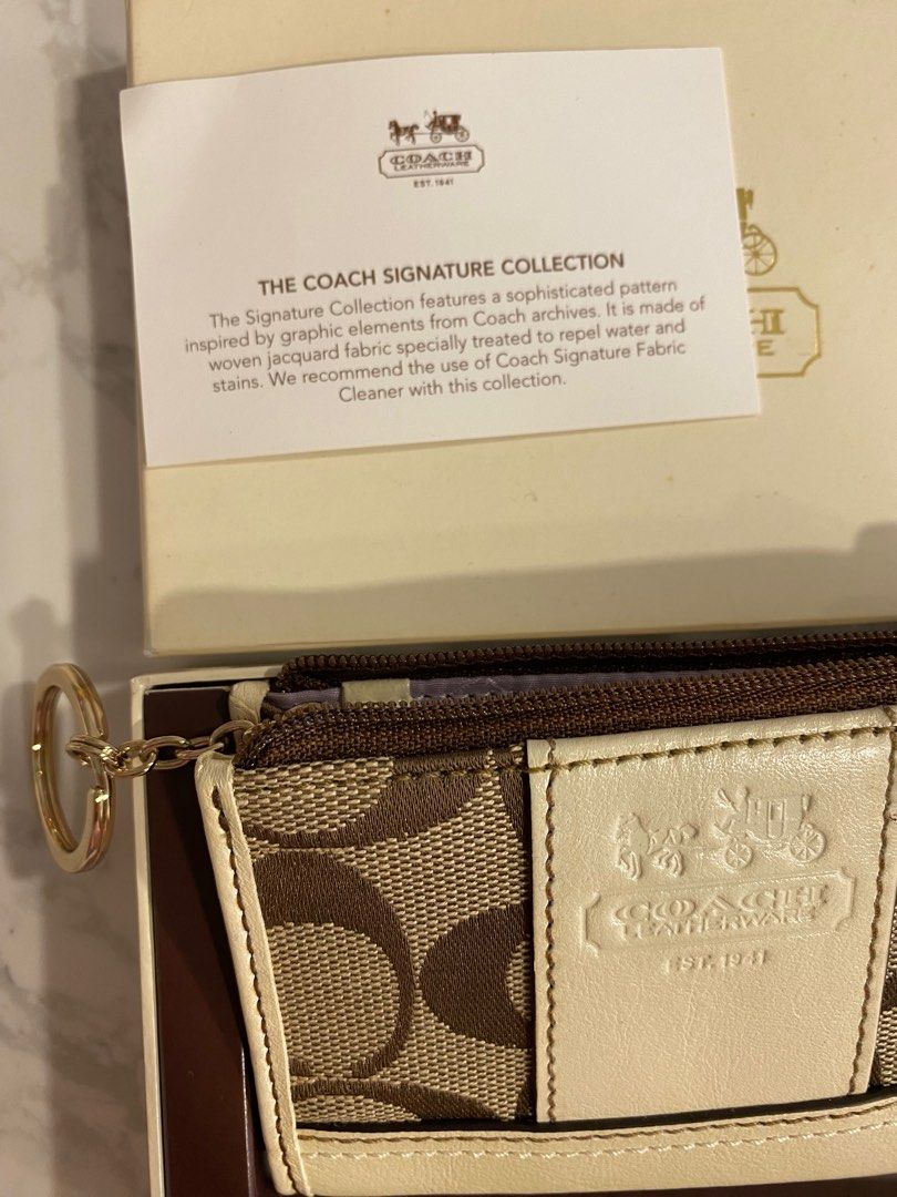 Original Classic Coach Key/ Coin Pouch, Luxury, Bags & Wallets on Carousell