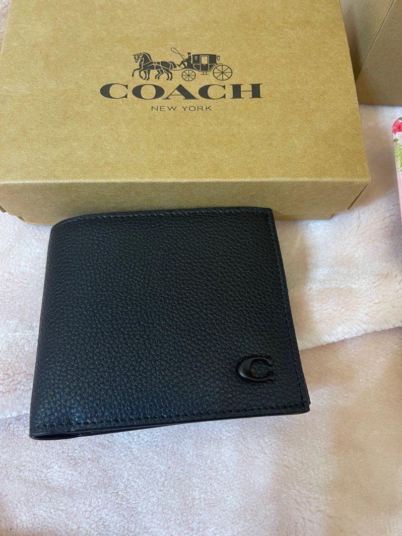 Original coach men wallet card holder, Men's Fashion, Watches
