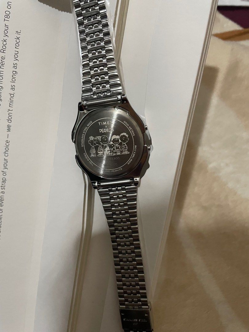 Original Timex T80 X Peanuts Snoopy Dream In Color Digital 34mm