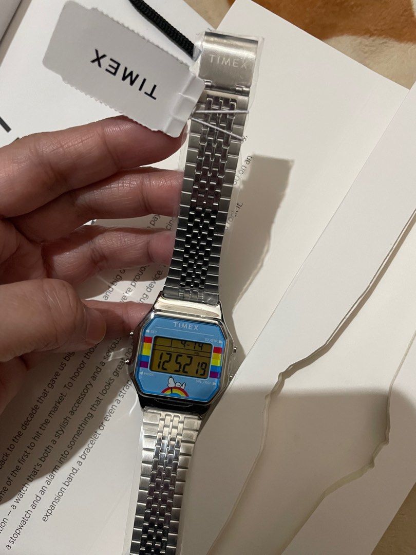 Original Timex T80 X Peanuts Snoopy Dream In Color Digital 34mm