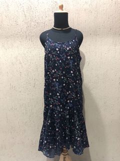 Overall dress navy