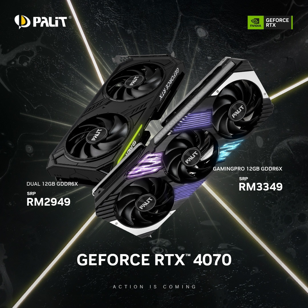 PALIT GeForce RTX 4070 DUAL 12GB GDDR6X / PALIT GeForce RTX 4070 ...
