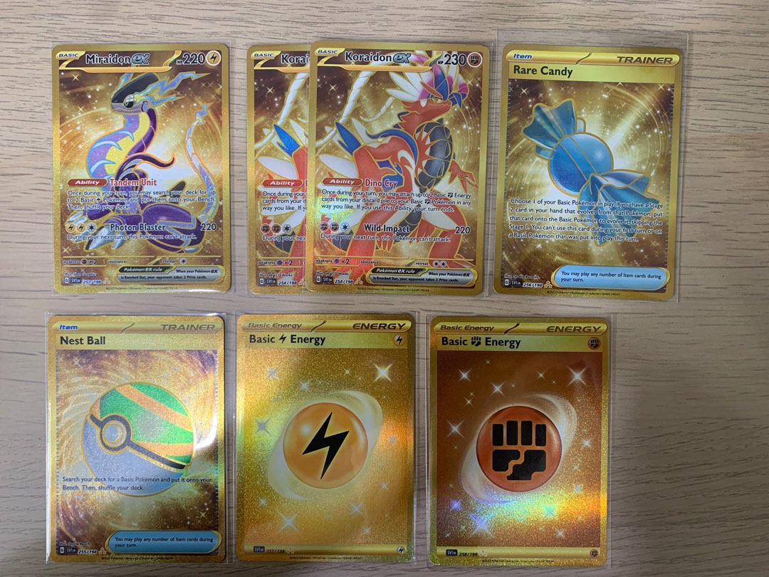 Pokemon TCG Miraidon ex Gold Secret Rare - Scarlet & Violet Base Set,  Hobbies & Toys, Toys & Games on Carousell