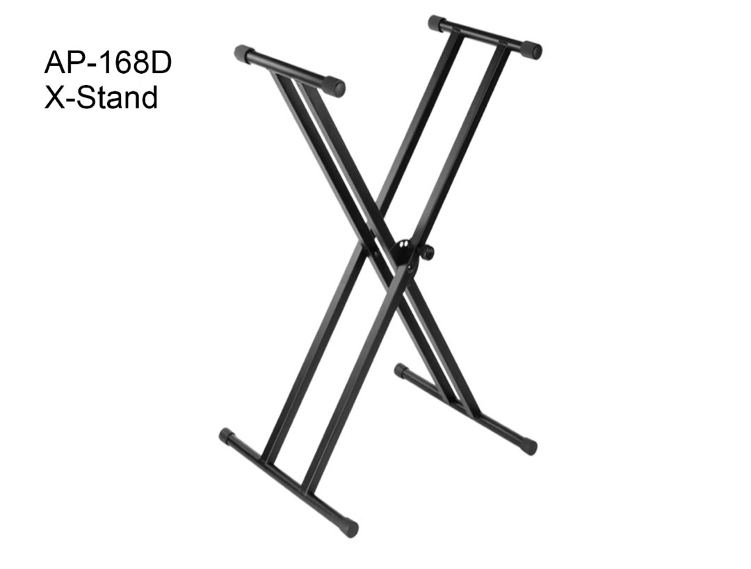 Portable Keyboard Double XStand AP168DMW Premium Metal Quality Light Weight Digital Electric