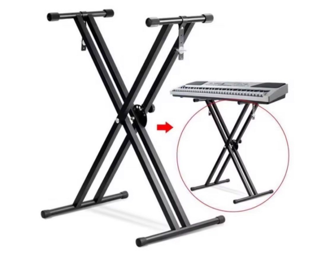 Portable Keyboard Double XStand AP168DMW Premium Metal Quality Light Weight Digital Electric