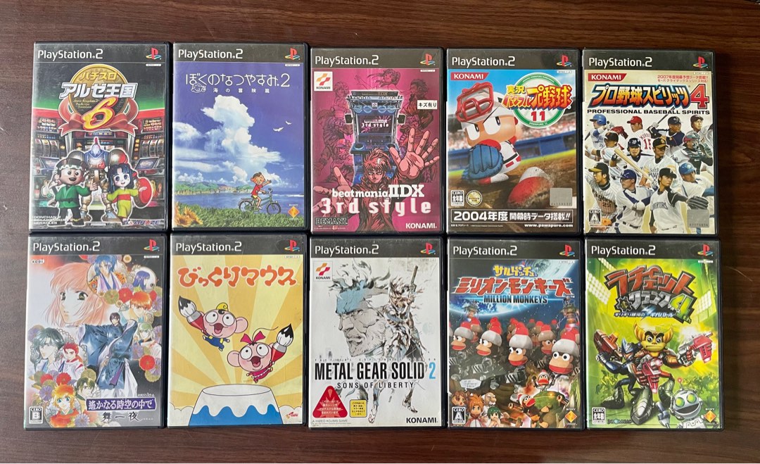 PS2 CD GAMES JAPAN ORIGINAL SET FOR 1K, Video Gaming, Video Games ...
