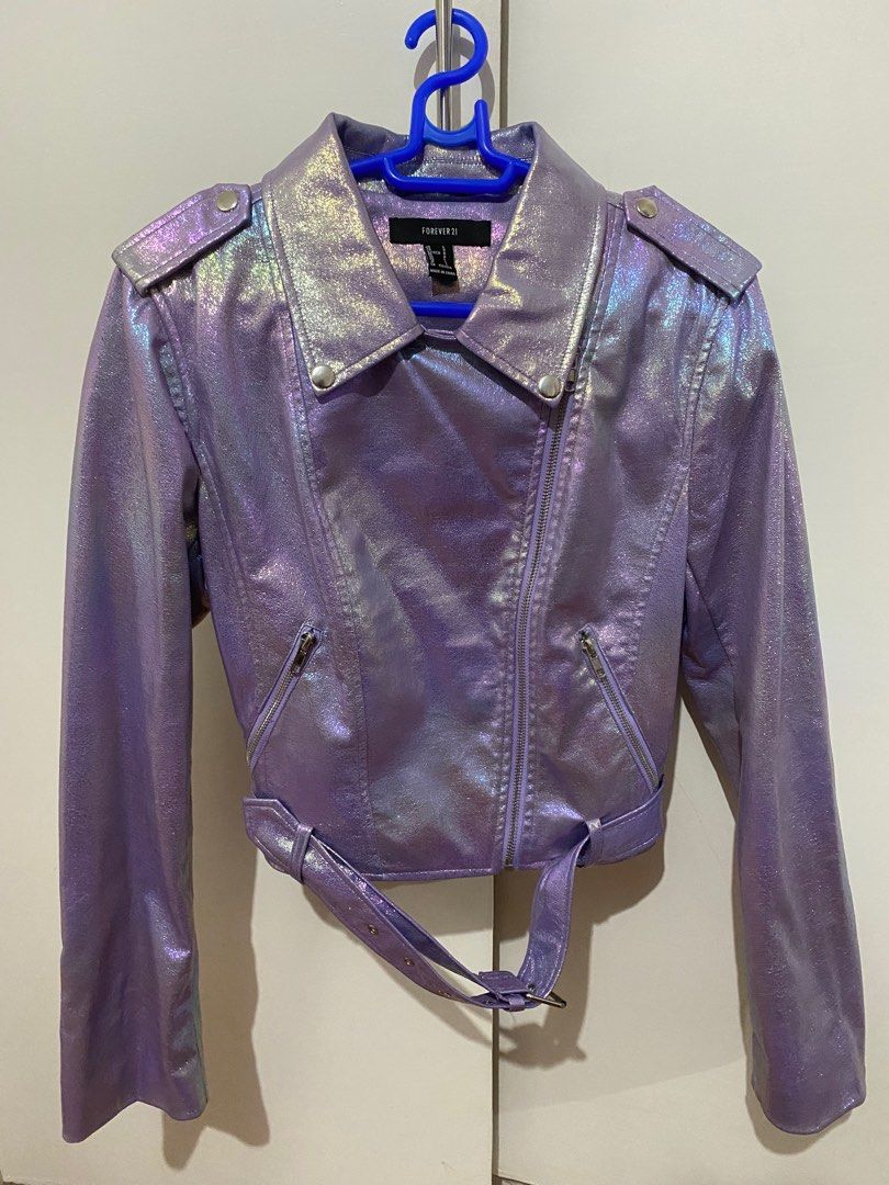 Forever 21 iridescent deals moto jacket