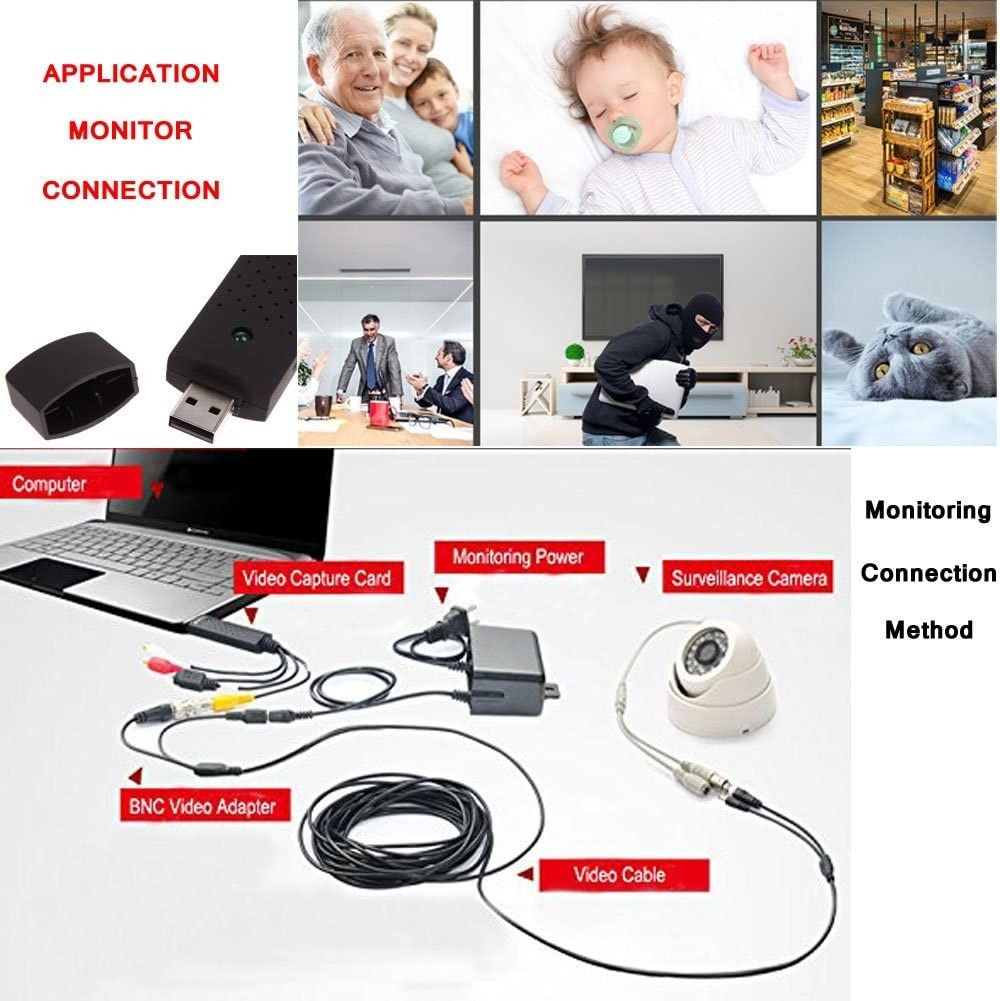 REDGO Video Audio VHS VCR USB Video Capture Card to DVD Converter ...