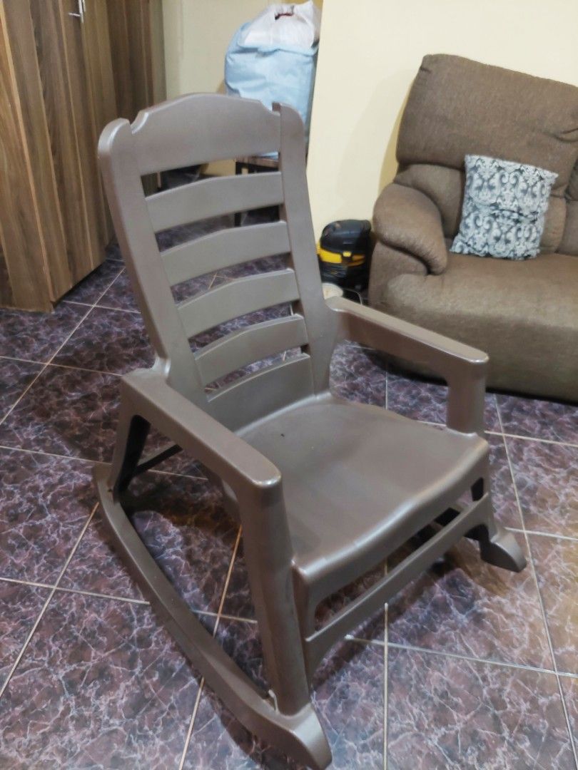 Rocking Chair Plastic, Furniture & Home Living, Furniture, Chairs on