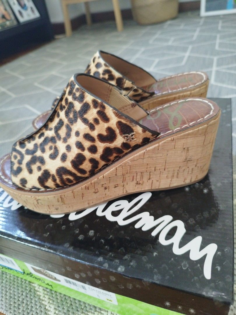 Sam edelman clearance leopard wedges