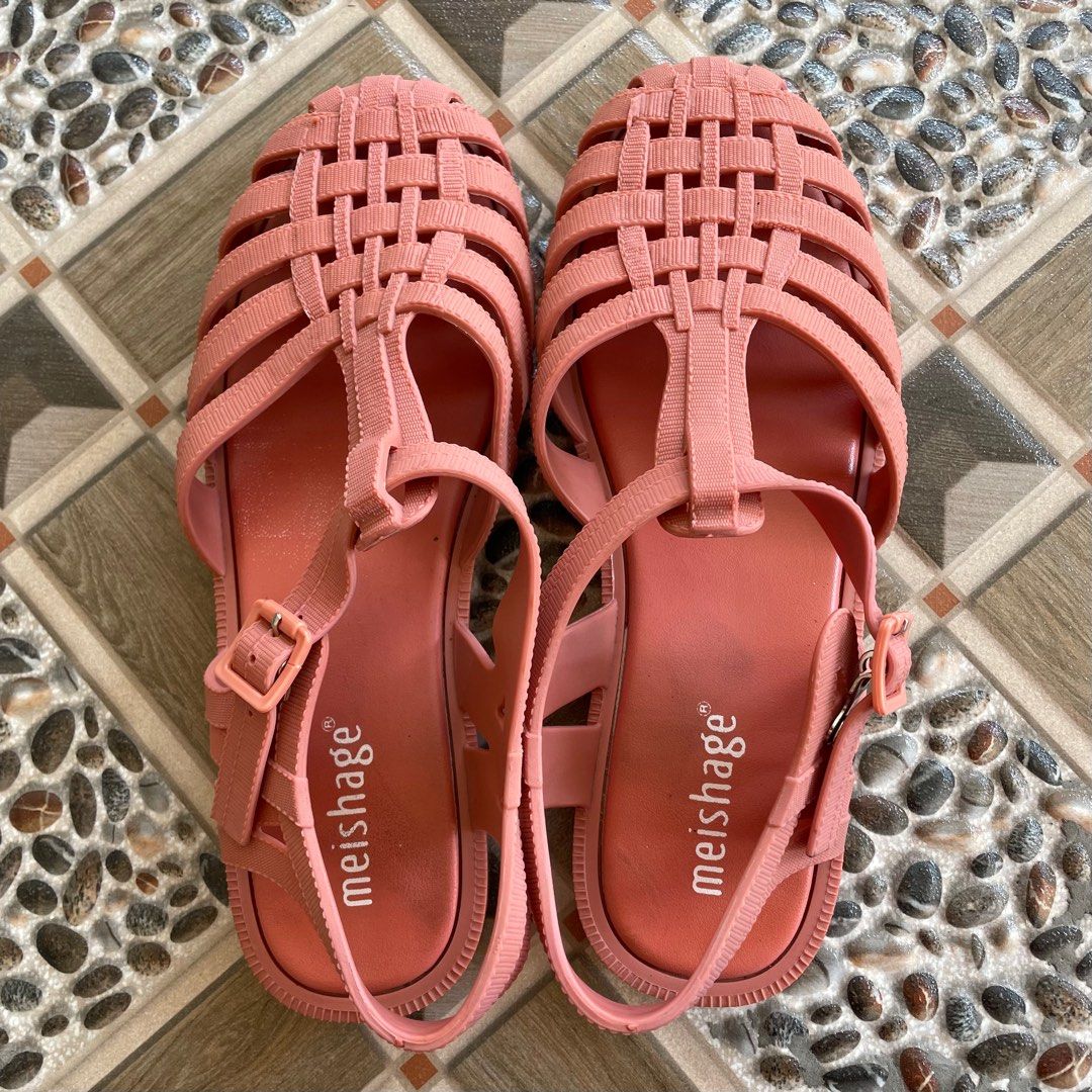 SANDAL ALA MELISSA, Fesyen Wanita, Sepatu di Carousell