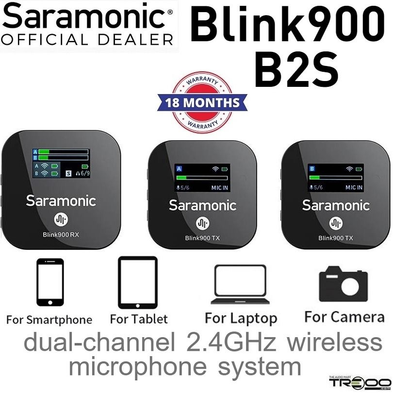 [Official] Saramonic Blink900 B2S Dual Channel Wireless Microphone System63235537397890111