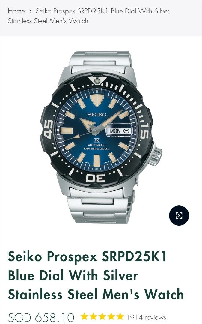 Seiko prospex deals srpd25