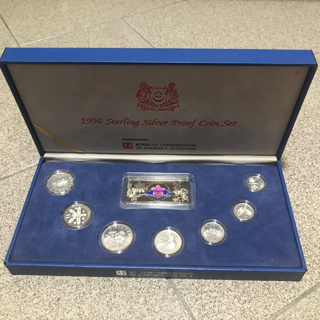 SG Sterling Silver Coin Proof Set 1996 - 2004, Hobbies & Toys