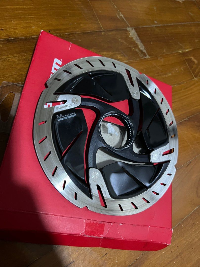 Rotore Shimano Dura-Ace RT-CL900 Ice Tech FREEZA 160mm + Lockring E Magnete - Nuovo