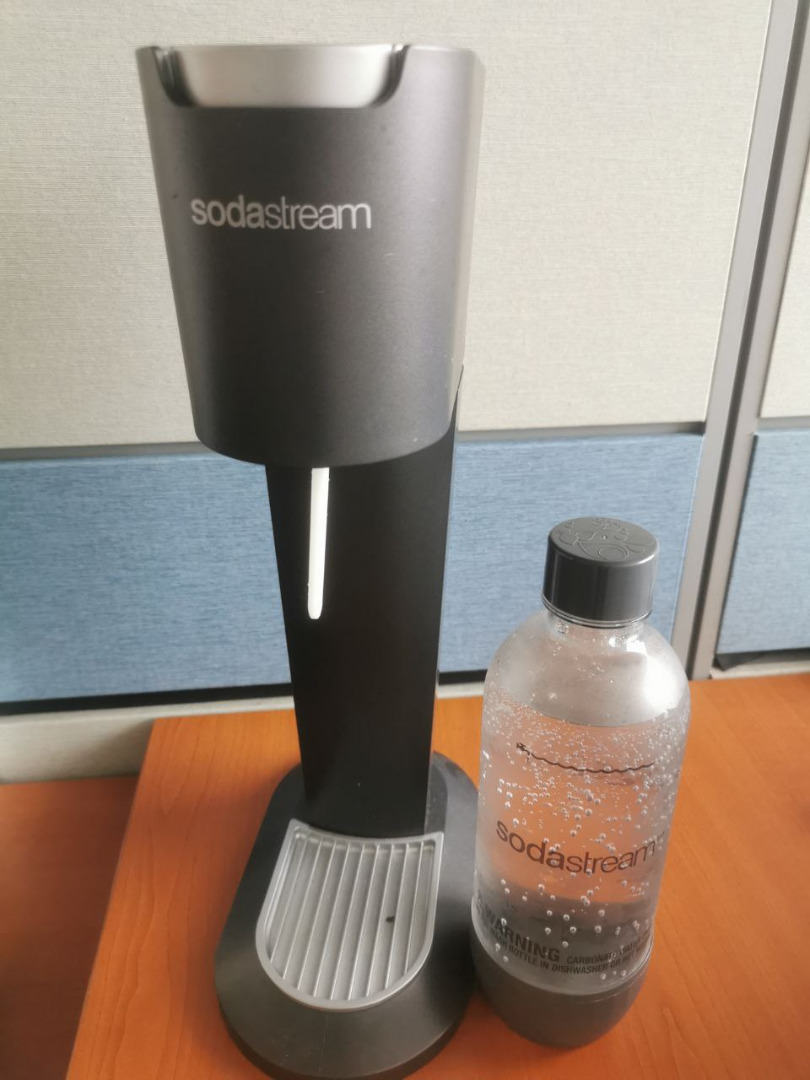 SodaStream Soda Maker, including canisters and a bottle, TV & Home