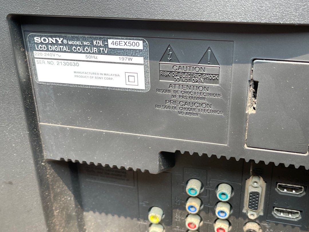 Sony Bravia TV KDL46EX500, 家庭電器, 電視 & 其他娛樂, 電視 Carousell